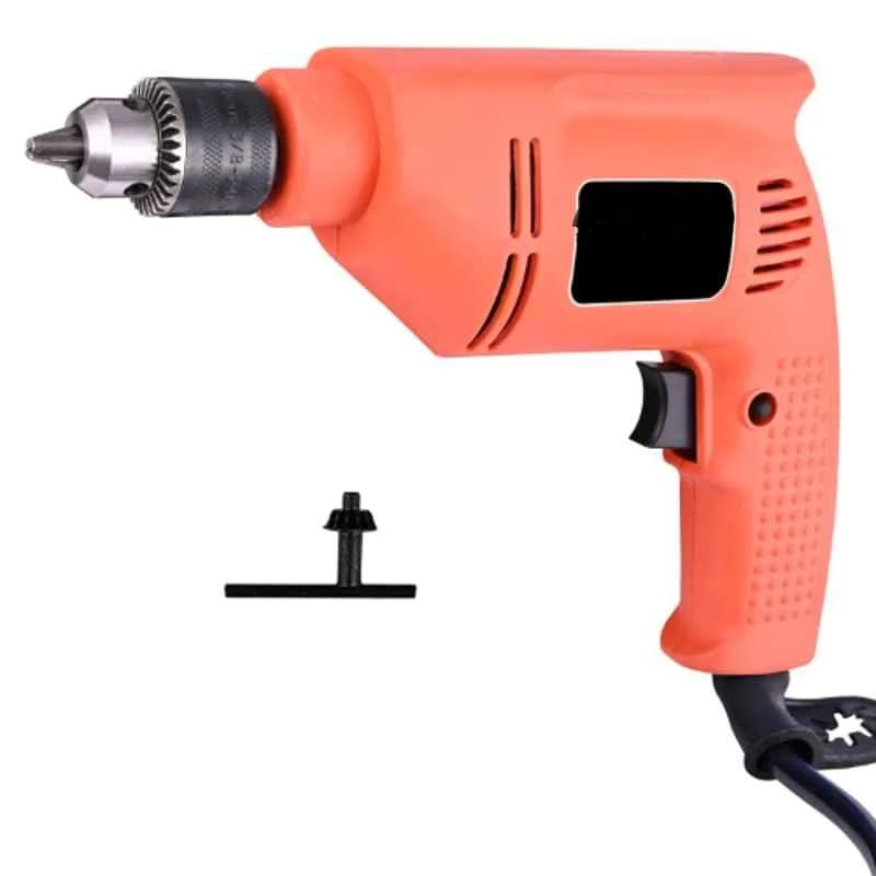 SP-2310 300W 10mm Metal Alloy Orange Electric Drill Machine with PE Head & Long Cord