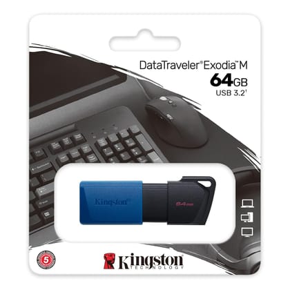 Kingston DataTraveler Exodia DTX/64 GB Pen Drive USB 3.2 Gen 1 (5Yr Warranty from Brand)