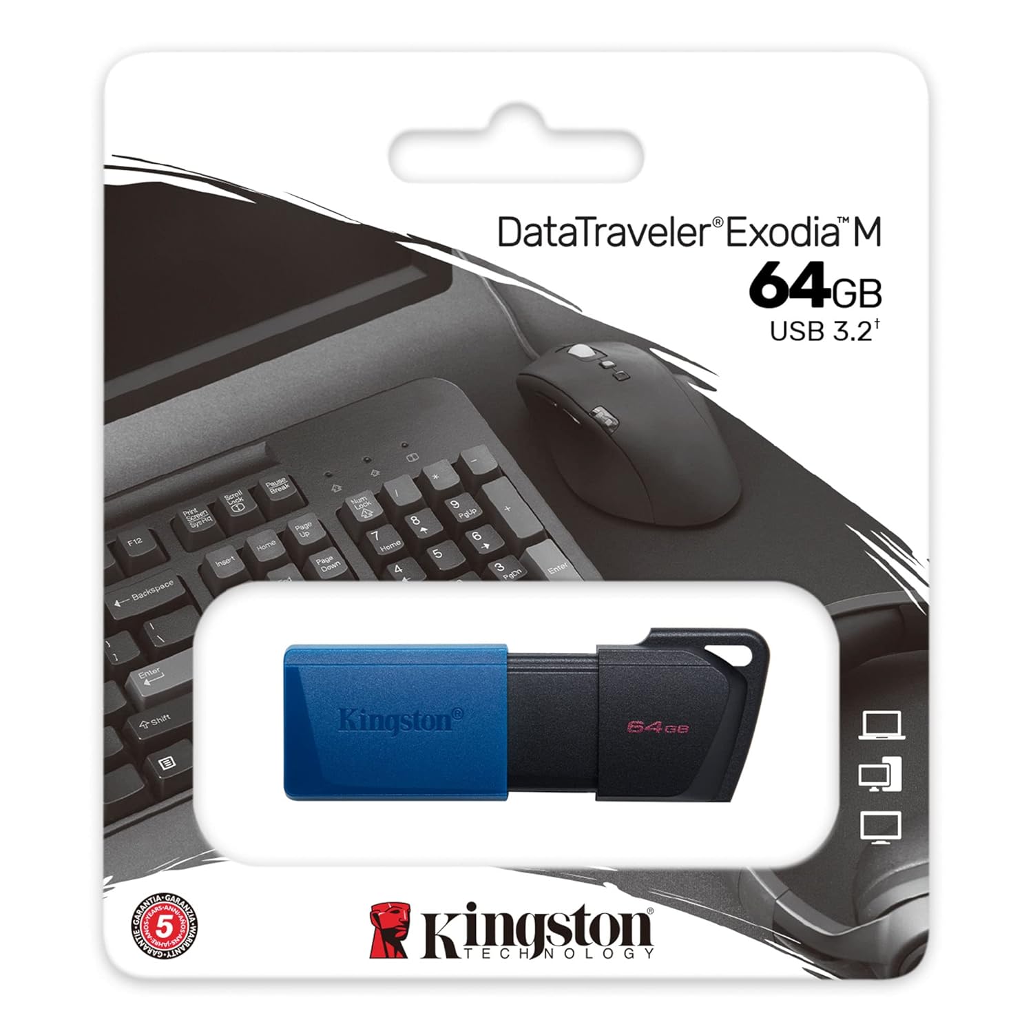 Kingston DataTraveler Exodia DTX/64 GB Pen Drive USB 3.2 Gen 1 (5Yr Warranty from Brand)