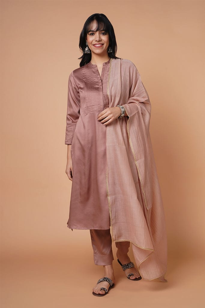 Onion Pink Modal Kurta Set of 3