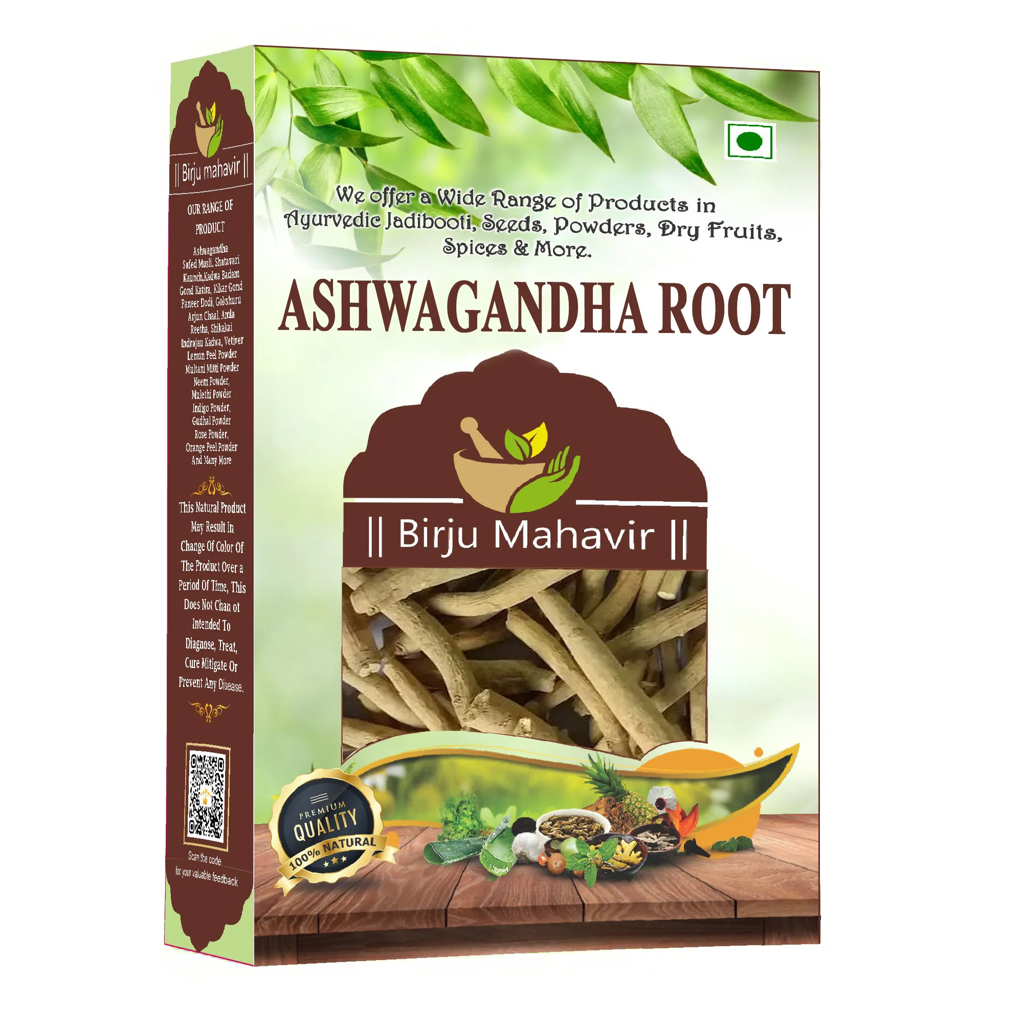 BrijBooti Ashwagandha Root - Asgandh - Withania Somnifera