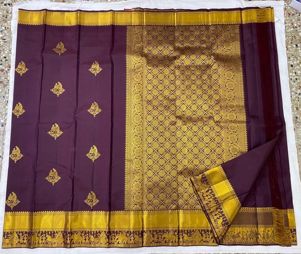 Kanchipuram handloom pure silk saree