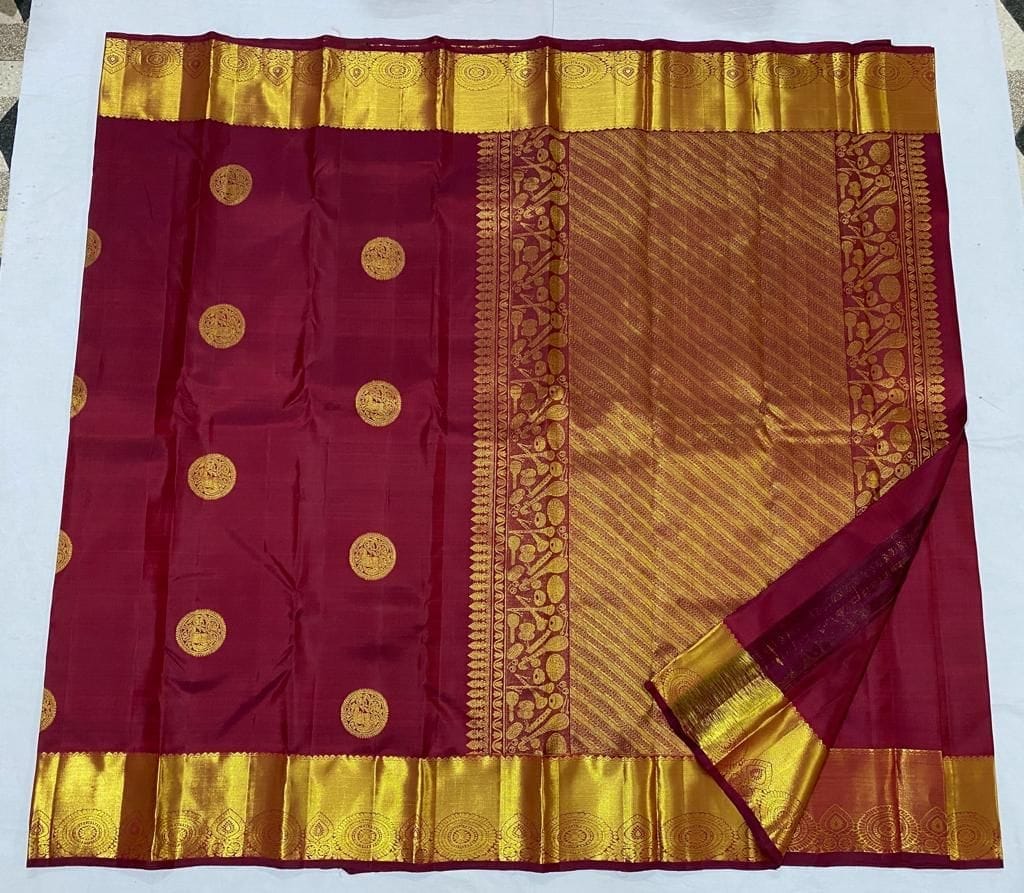 Kanchipuram handloom pure silk saree