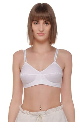 FASHION BONES Pure Cotton Full Coverage Push Up Non Padded Wire Free Daily Use Bra in Size A B C D DD for Women and Teenage Girls