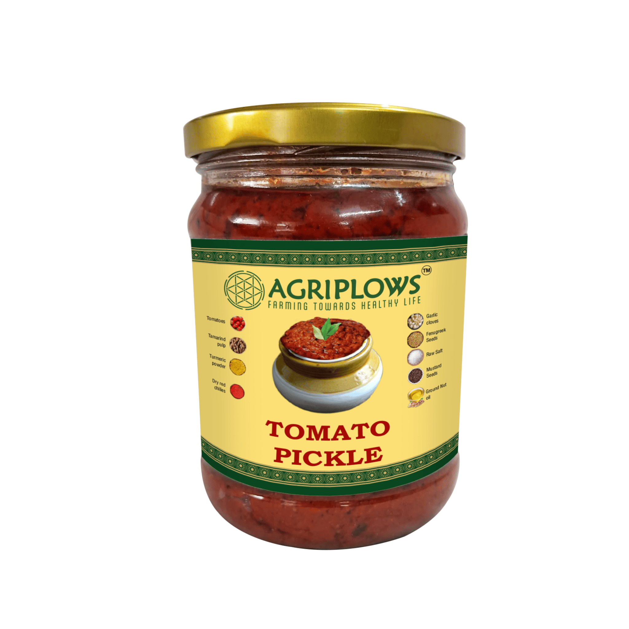 Agriplows Tomato Pickle - 500 g