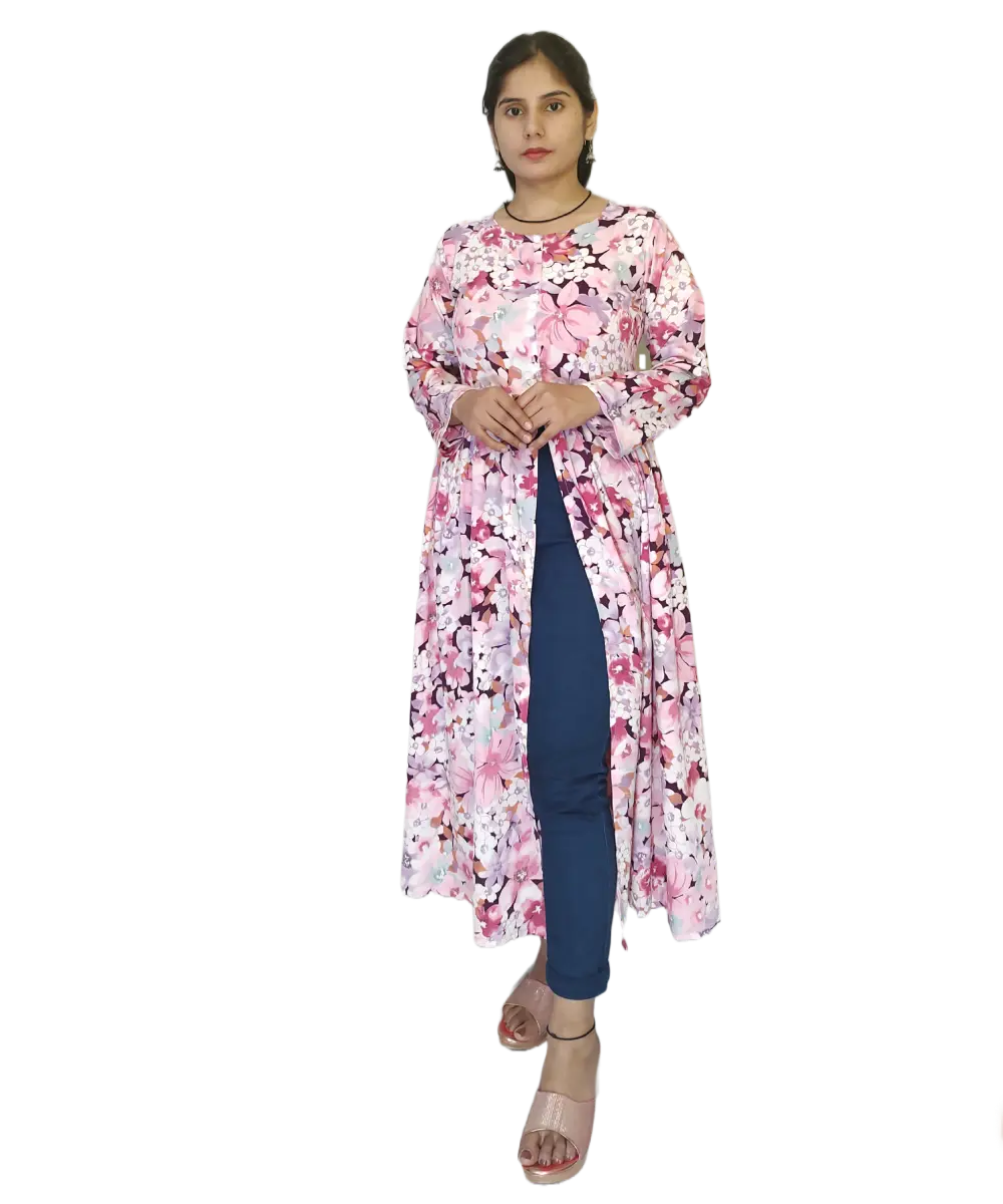 Women's Floral Print Crepe  Dress