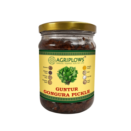 Agriplows Guntur Gongura Pickle, 500 g