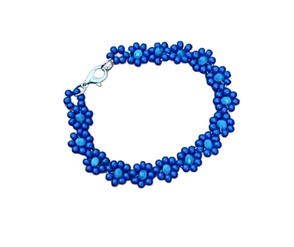 Handmade Acyrlic and Rondelle Bead Bracelet-(BL-19)