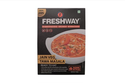 Freshway Jain Veg Tawa Masala Ready To Eat Freeze Dried with No Added Preservatives and Colors