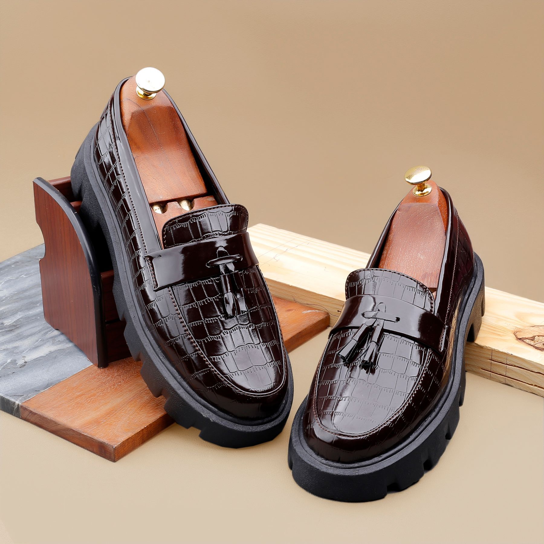 Bxxy's Faux Leather Slip-on Loafers