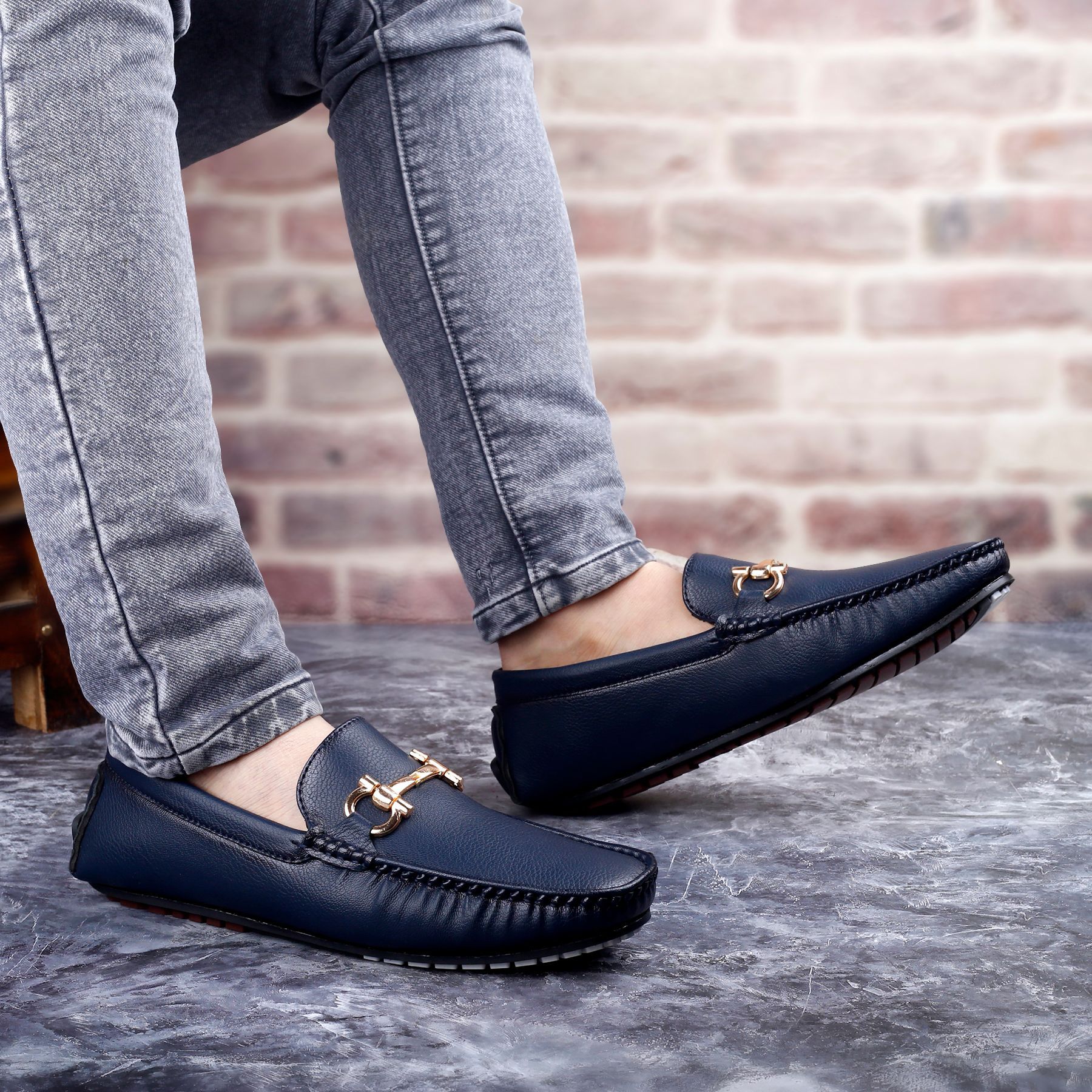 New Latest Men's Faux Leather Slip-on Loafers