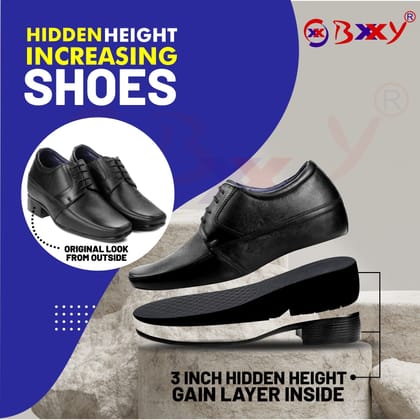 Bxxy's 3.5 inch Hidden Height Increasing Elevator Shoes For Men