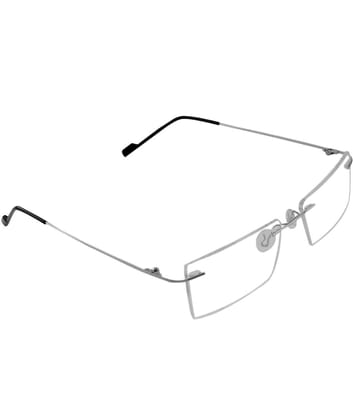 Jodykoes Premium Rimless Rectangle Frame (Silver)