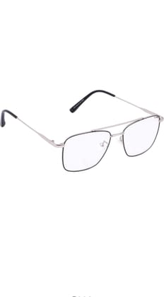 Jodykoes Stylish Looking Metal Square Frame (Black & Silver)