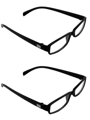 Jodykoes Half Eye Shape Light Weight Frame (Pack of 2) (Black & Black)