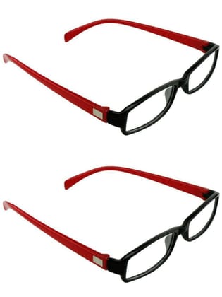 Jodykoes Half Eye Shape Light Weight Frame (Pack of 2) (Red & Red)