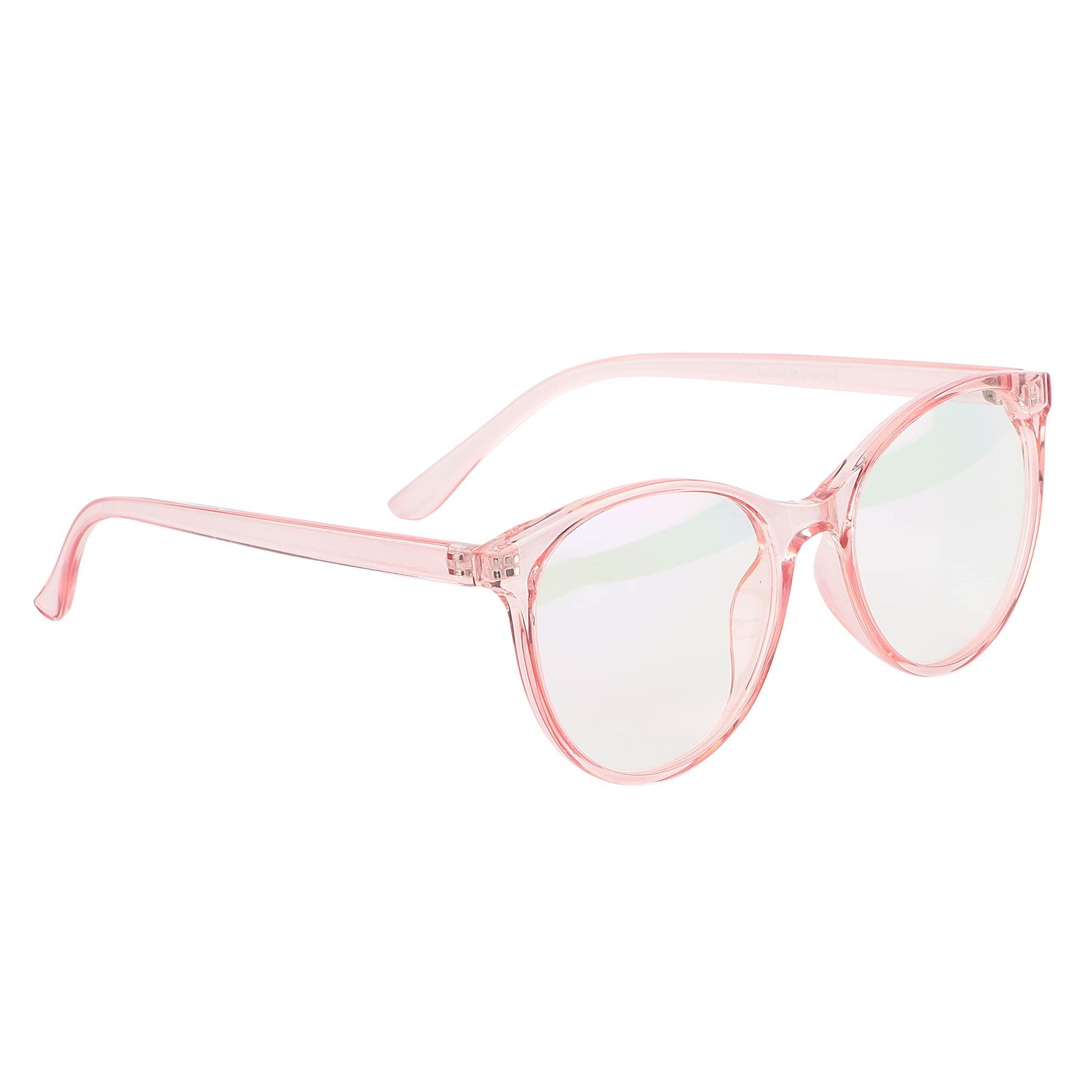 Jodykoes Oversize Fashionable Anti Glare Round Frame (Pink)