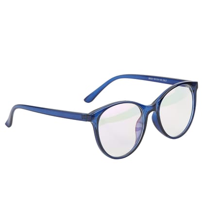 Jodykoes Oversize Fashionable Anti Glare Round Frame (Blue)