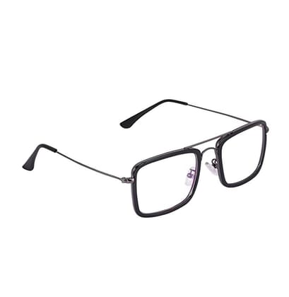 Jodykoes Premium Tony Stark Style Frame Eyeglasses Eyewear Spectacle (Black)
