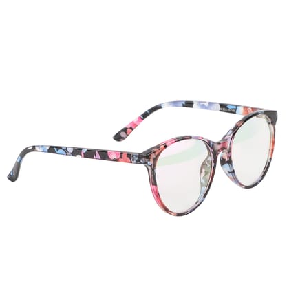Jodykoes Oversize Fashionable Anti Glare Round Frame Spectacle Eyewear Eyeglasses (Multicolour)