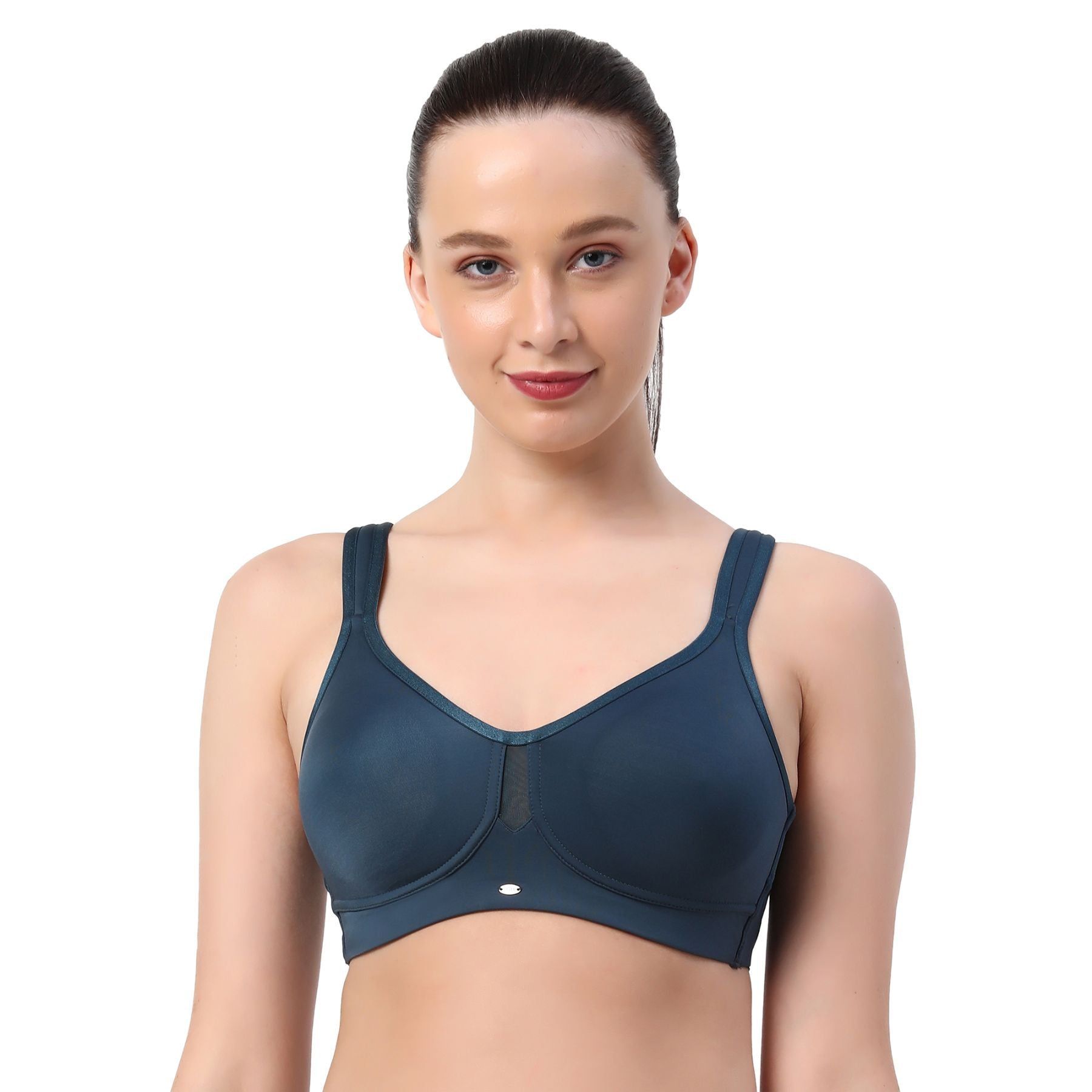 BRA-CB-328 FULL COVERAGE MINIMISER NON-PADDED NON-WIRED COLOLUR : BLUE