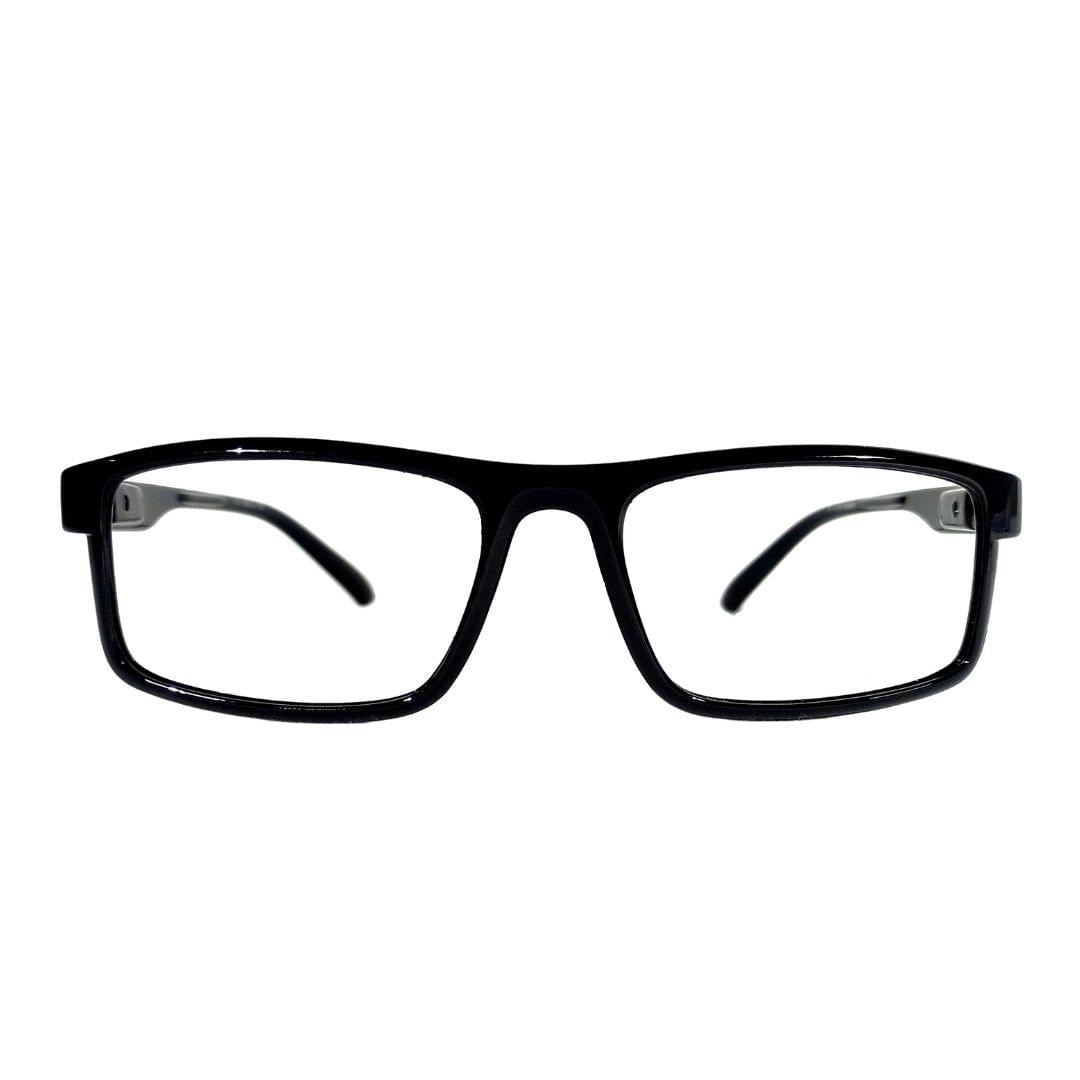 Jubleelens Rectangular Full Rim Black Frame For Unisex- U-3816