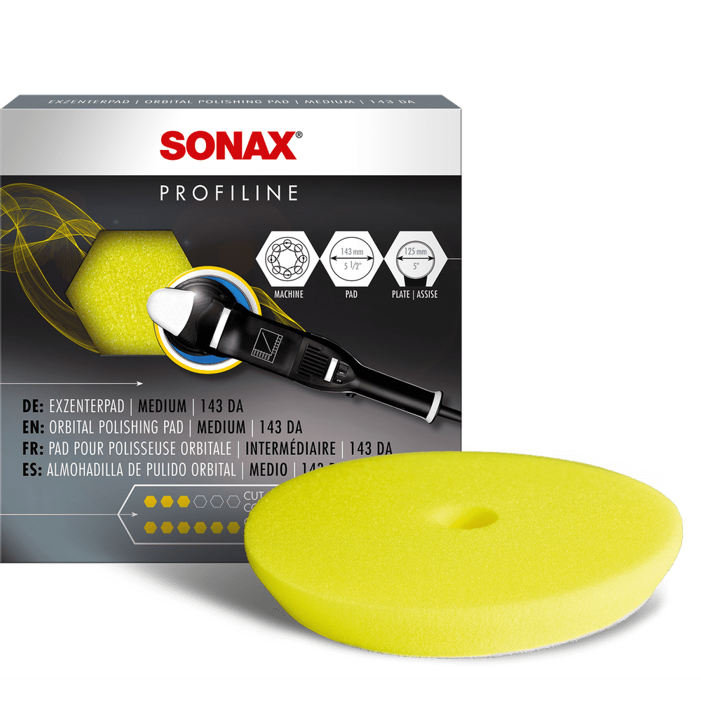 Sonax DA Polishing Sponge Yellow (143 mm)