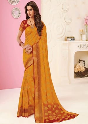 Woven Tussar Silk Saree With ZariTassal Pallu