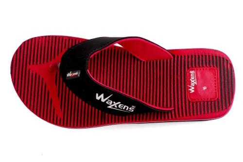 Waxens Red Slippers for Men