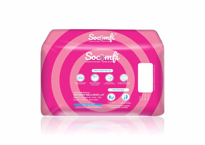 Socomfi Ultra-Thin Organic sanitary Pads with Side Leakage Protection