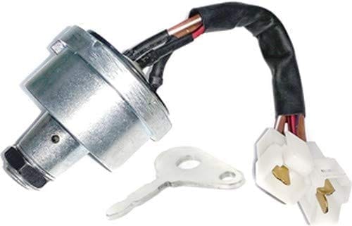 UNO MINDA SW-0803Z-M01 Ignition Starter Switch- With 2 wire couplers (2 pin & 1 pin male)- with 1 metal key