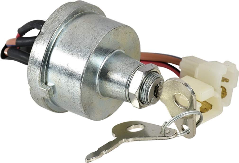 UNO MINDA SW-0803W-M01 Ignition Starter Switch- With 2 wire couplers (2 pin & 1 pin male)- with 2 keys