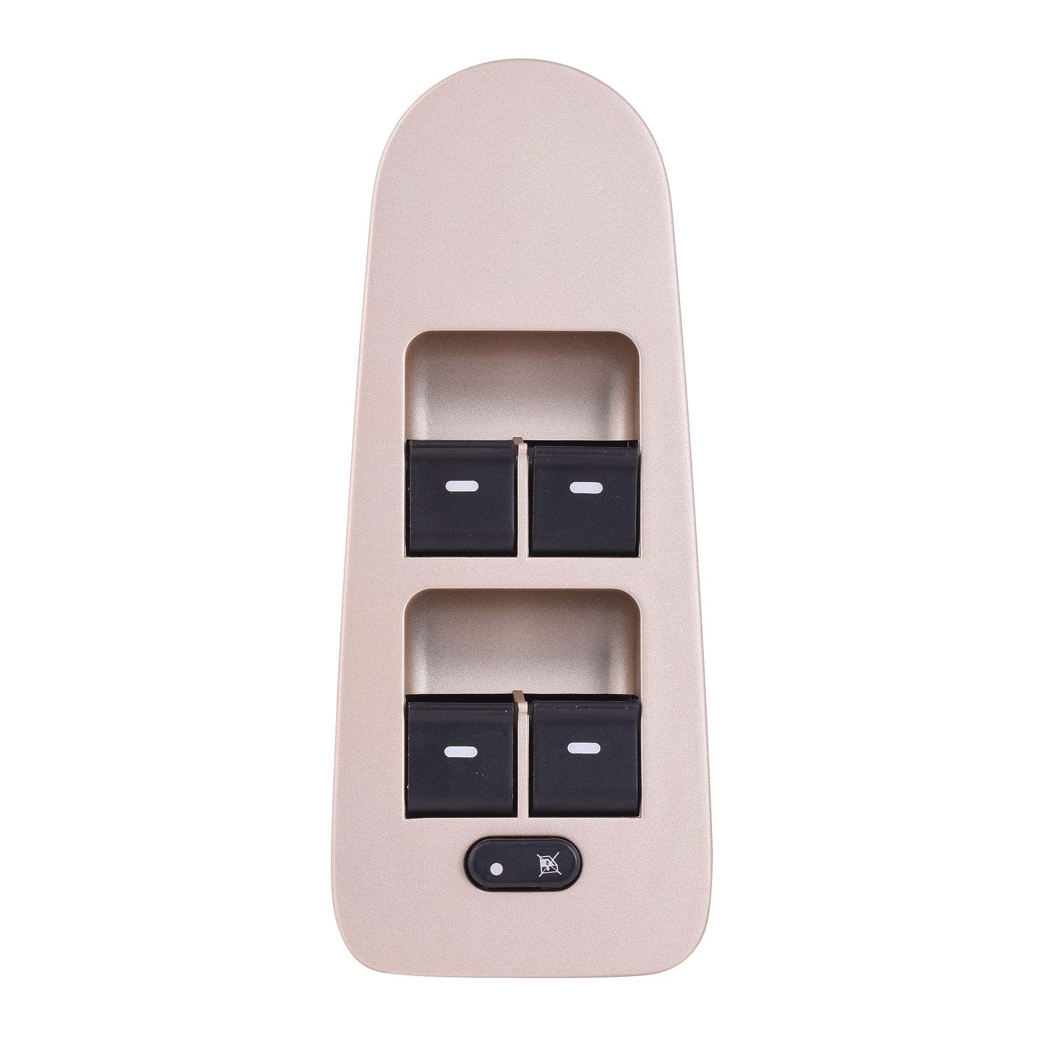 UNO MINDA S21106-000M00 Power Window Switch - Main (4) w/o Mirror Switch (Driver Side) - Autumn Mist Finish (Golden)