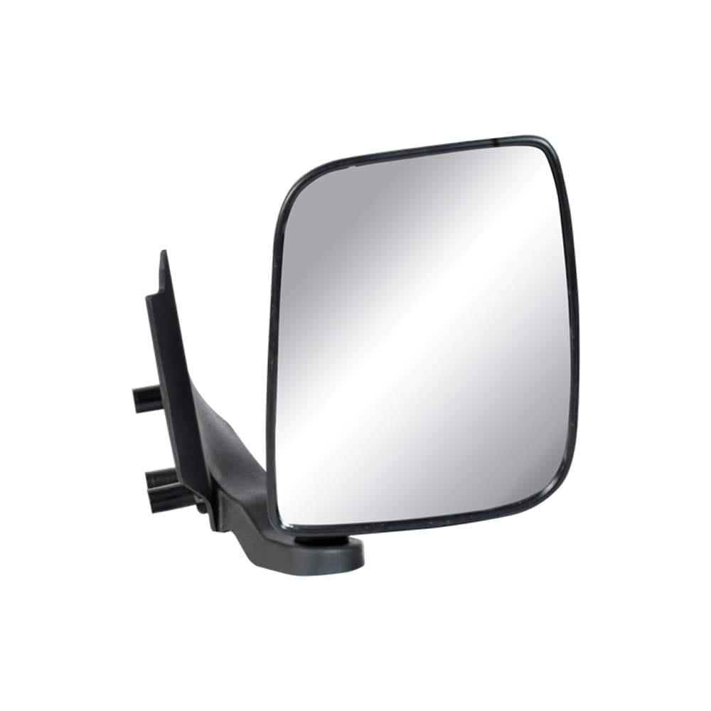 UNO MINDA RV-14001R Shatterproof Glass Rear View Mirror (Black)- Right Hand Side for Ashok Leyland Dost