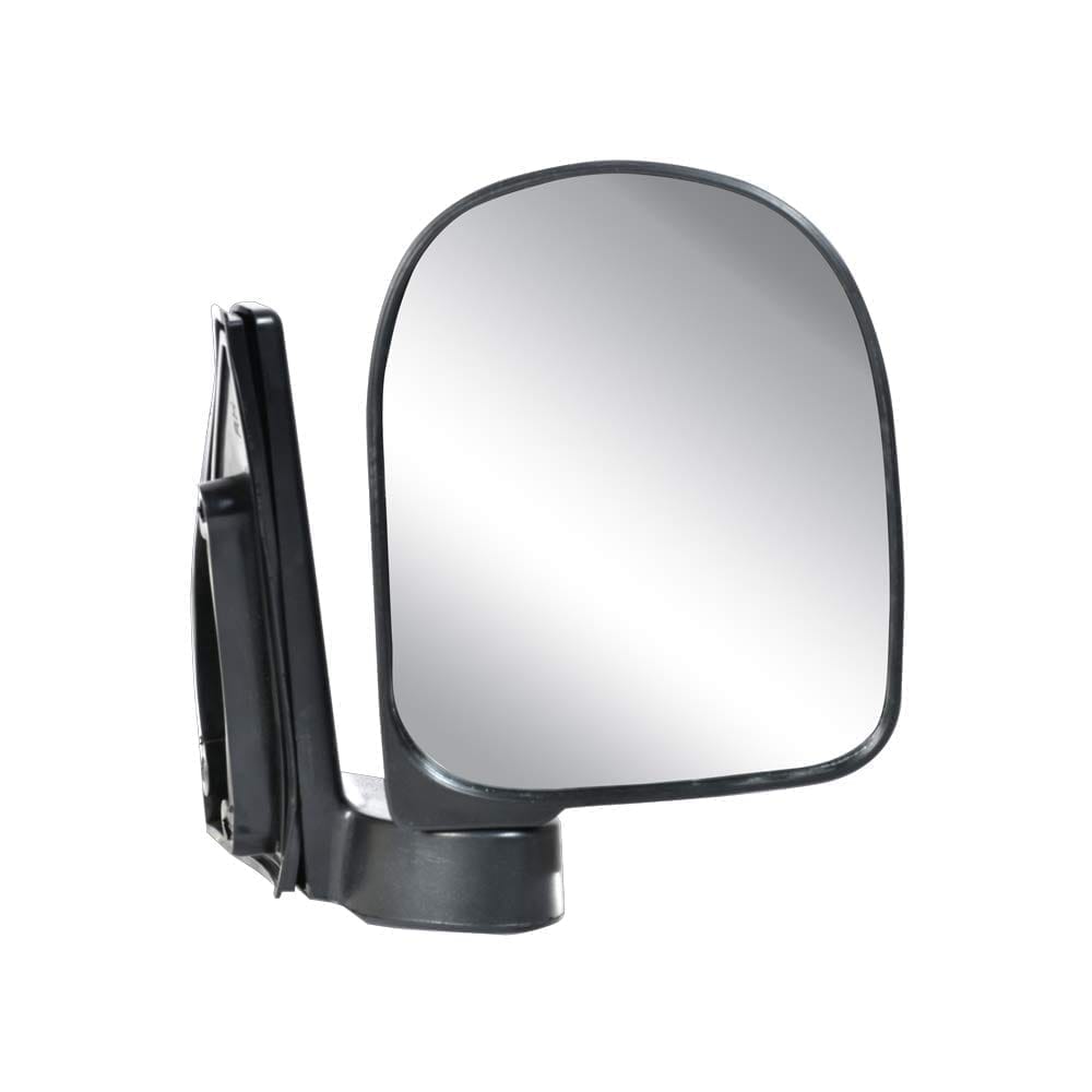 UNO MINDA RV-15001R Shatterproof Glass Rear View Mirror (Black)- Right Hand Side for Hyundai Santro