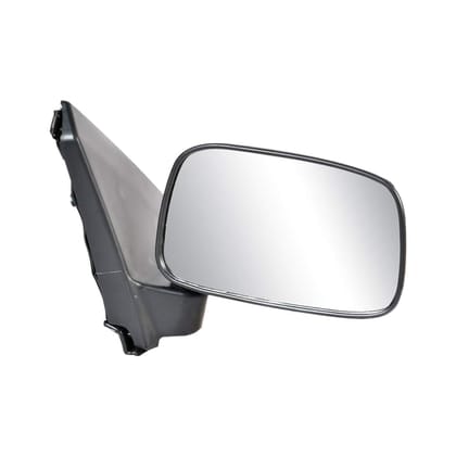 UNO MINDA RV-13005R Shatterproof Glass Rear View Mirror (Black)- Right Hand Side for Maruti Alto LX