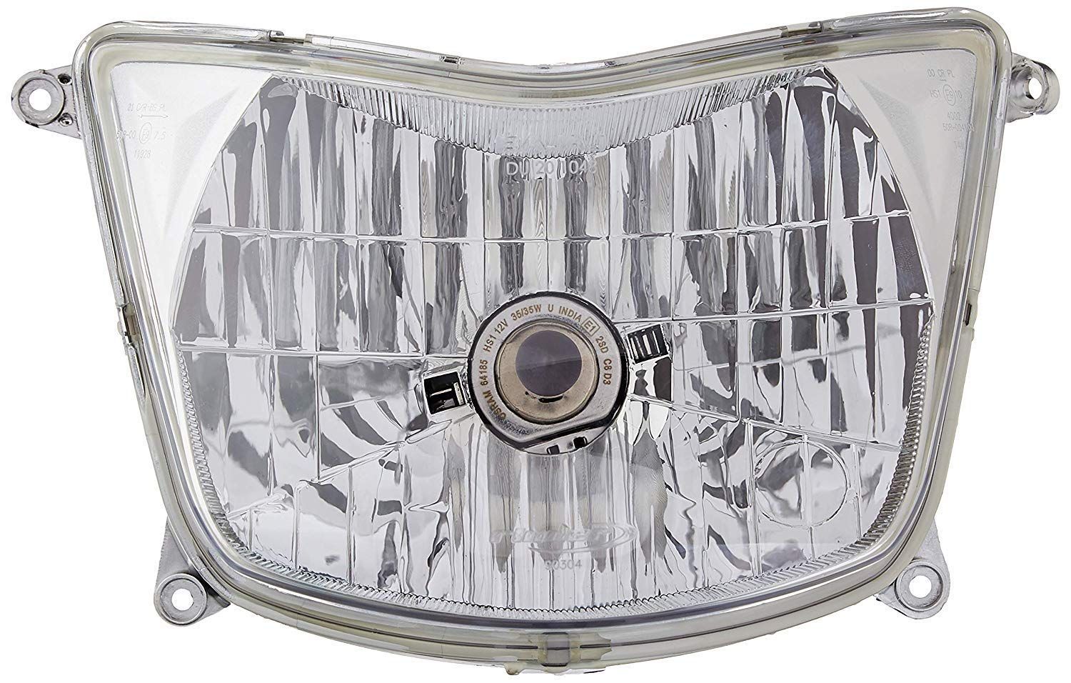 UNO Minda RB-015-HLA-WB Head Light with Bulb/without Parking for Bajaj C-100