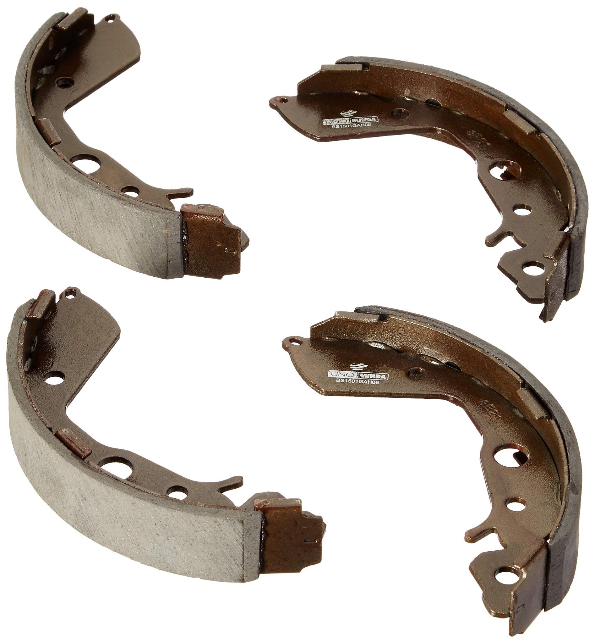 UNO MINDA BS1501 Brake Shoes Rear for City (I/II/III) (Set of 4)