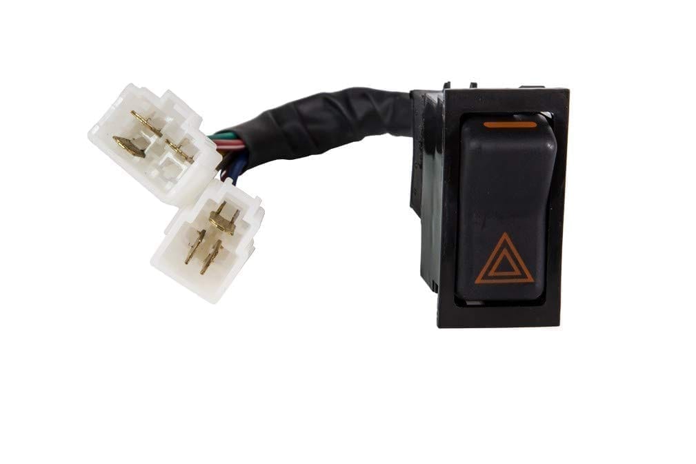 UNO MINDA SW-0357F Hazard Warning Switch -With Wire New Model (2 Coupler)