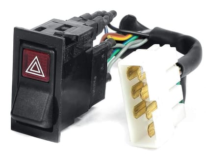 UNO MINDA SW-0357AC-M01 Hazard Switch with Illumination - with Wire Coupler