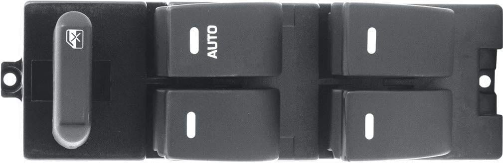 UNO MINDA S21068-000M00 Power Window Switch - Main (4) with Auto- with Window Lock- Black Finish