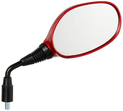 Uno Minda RV-5011R-CRED Shatterproof Glass Rear View Mirror(Cb.Red)-Right Hand For Hero Glamour