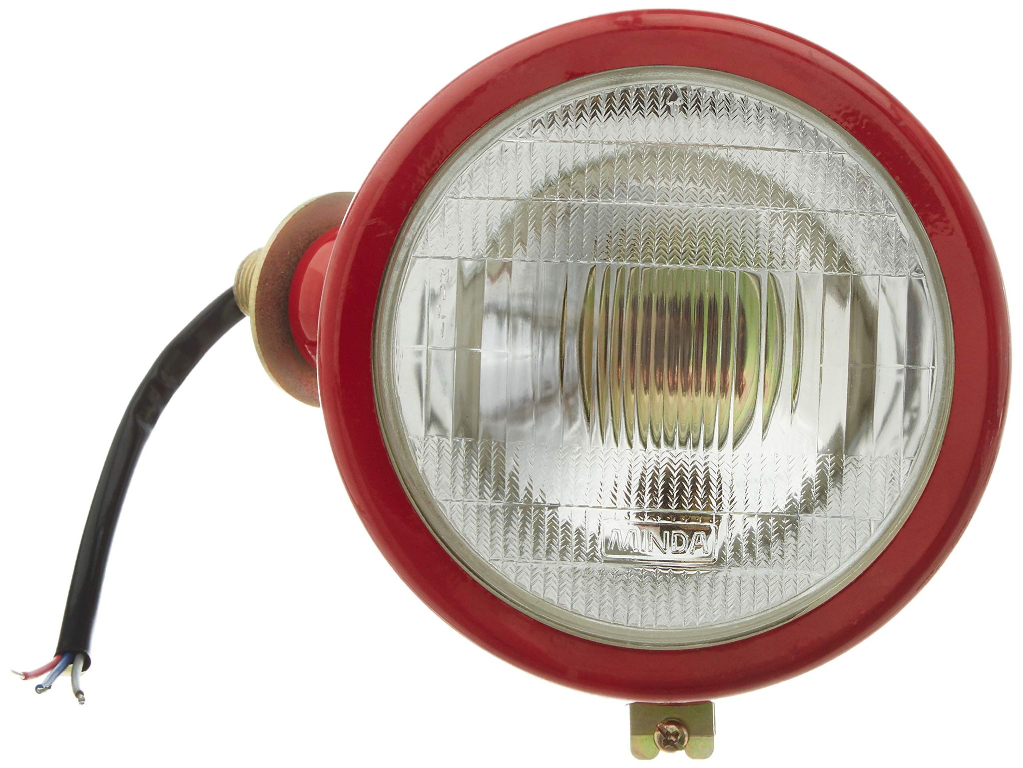 UNO Minda HL-5502 Head Light Assembly with Parking- Round- Red- Left for Tafe Tafe 1035