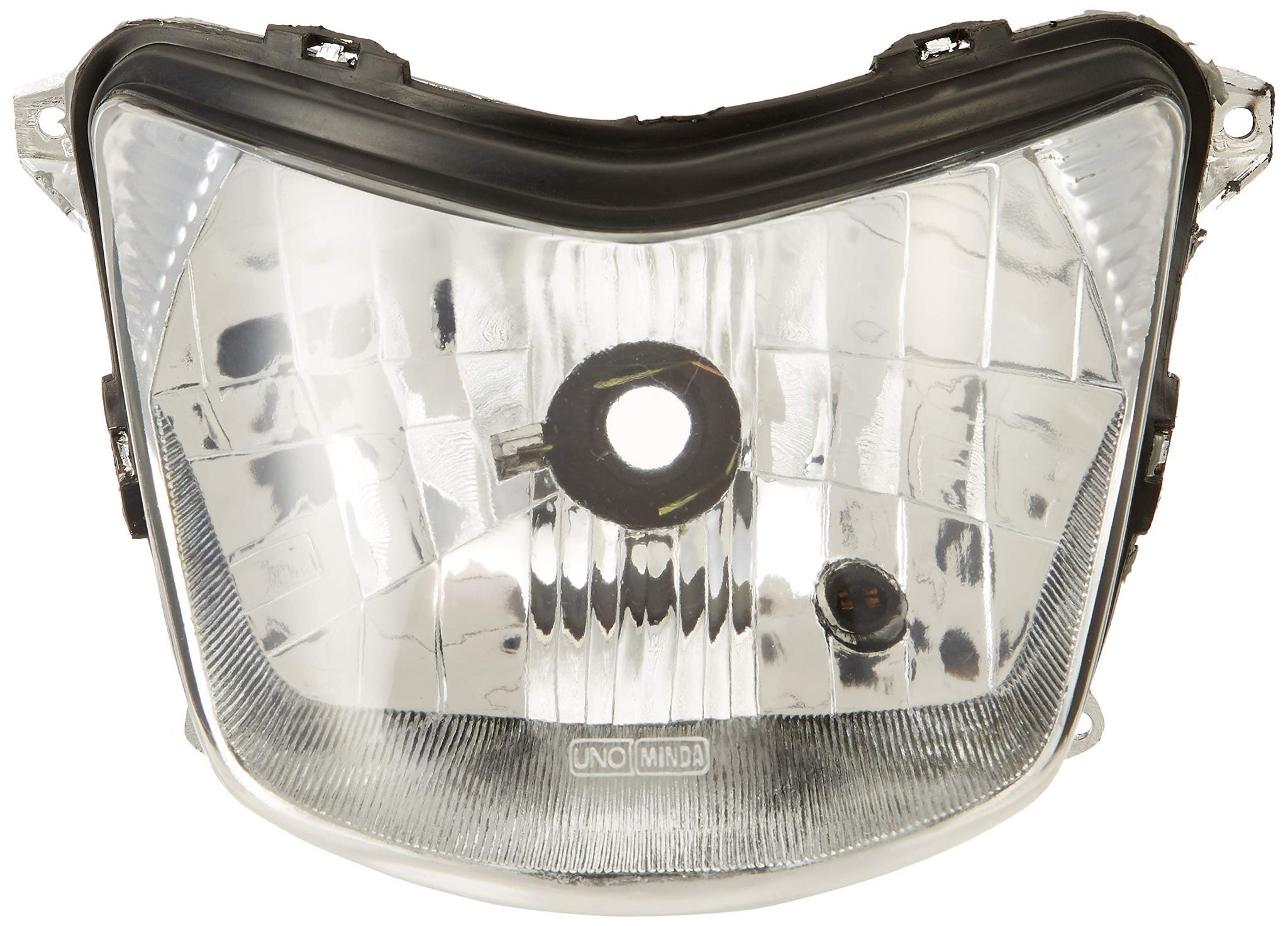 UNO Minda HL-5203M Head Light Assembly with Parking And Dust Cap for Bajaj C 100/ Wind