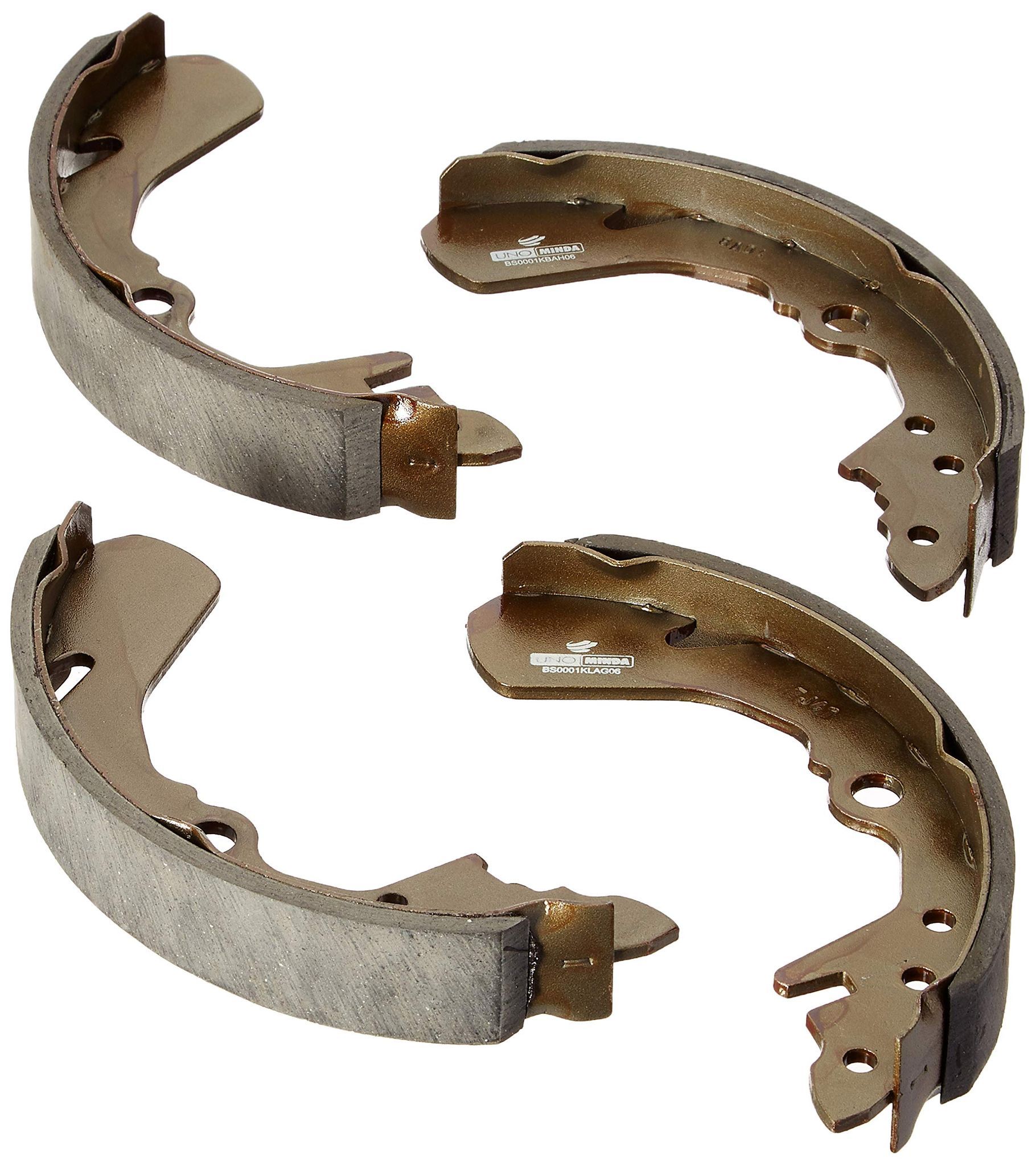 UNO Minda BS-0001K Brake Shoes-Max O/N/Ace/Magic for Maruti Suzuki Suzuki 1000 / Esteem Old Model,Mahindra Maxximo Old Model, Force M4 Super,Suzuki Baleno,Esteem New Model, Ace, Magic, Indigo, Marino