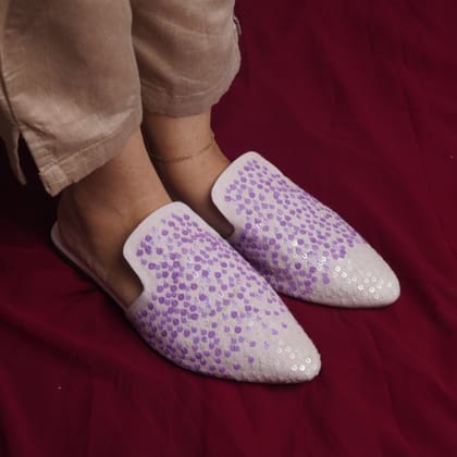 Dotted Elegance Mules