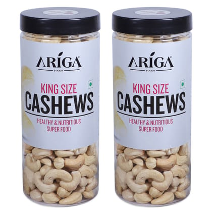 Ariga Foods King Sized Healthy & Nutritious 100% Natural Cashews 1kg (2 x 500 g)