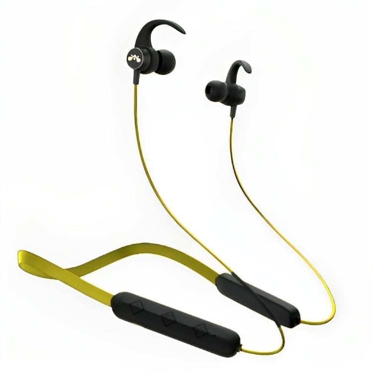 Aethon Beats Neckband Earphones with 24 hrs Playtime | Yellow