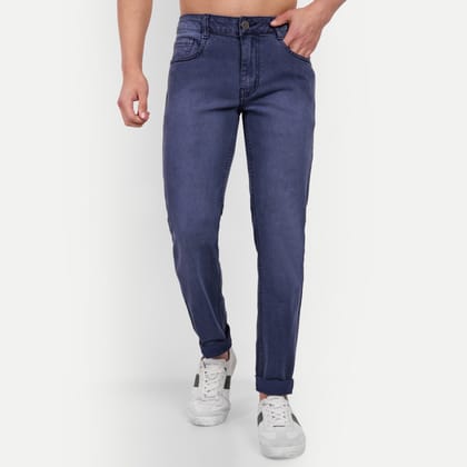 MEGHZ Men Violet Denim Ricardo Slim Jeans