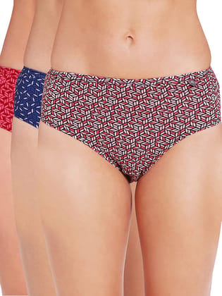 Jockey Womens Hipster Printed Panties Pack of 3